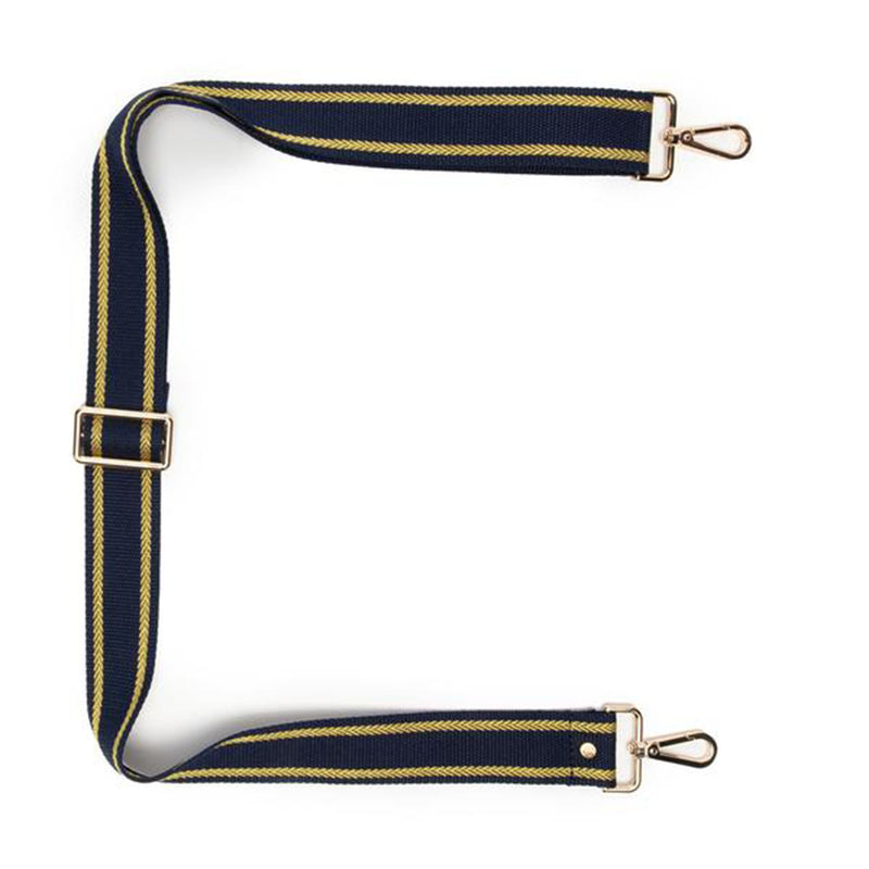 Navy Gold Trim Strap