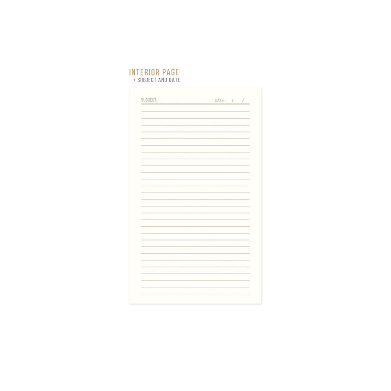 Hard Cover Suede Cloth Journal - Ochre Radiant Sun